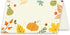 Koko Paper Co Thanksgiving Place Cards with Pumpkin and Autumn Foliage, Pack of 50 Tent Style Cards for Fall Events