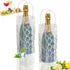 Wine Cooler Sleeve with Protector - Instant Cooling for Red, White, Champagne, or Sparkling Wine (2 pcs)
