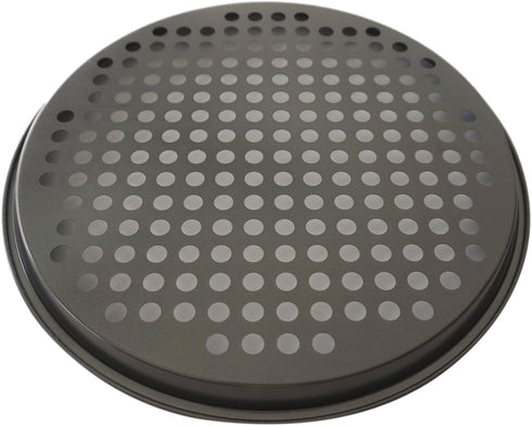 11Inch Nonstick Pizza Pans with Holes, Carbon Steel Pizza Baking Pan Set for Fresh & Frozen Pizza (2PCS)