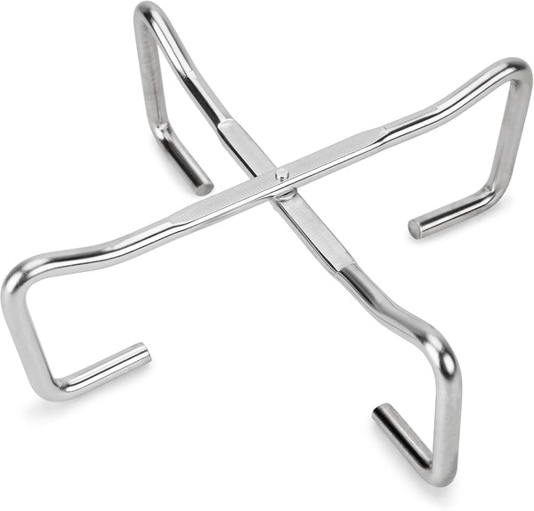 Stanbroil 8" Stainless Steel Folding Dutch Oven Lid Stand for Campfire Cooking, 4-in-1 Tool