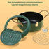 Tempura Frying Pan, 10 inch Deep Fryer Pot with Temperature Control, Carbon Steel Japanese Fryer for Kitchen Cooking