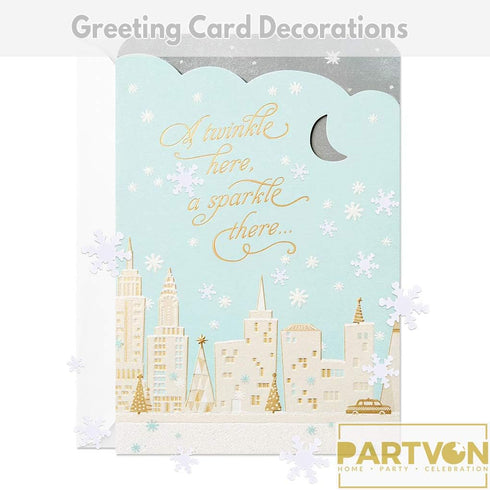Christmas Snowflake Confetti Decoration - 1500pcs Snowflakes Frozen Party Confetti for Winter Wonderland Events