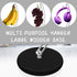 Modern Banana Holder Stand - Patented Tree Hanger with Stainless Steel Rack and Wood Base for Kitchen Use (Black/Silver)