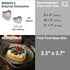 CHEFMADE Mini Tart Pan Set, 4-Inch 4Pcs Non-Stick Heart-shaped Quiche Bakeware for Oven and Instant Pot (Champagne Gold)