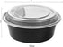 FULING 32 oz 50 ct Round Meal Prep Containers, Disposable Plastic Food Storage Lunch Boxes with Lids, BPA Free