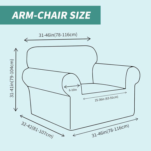 YEMYHOM Couch Cover Latest Jacquard Design High Stretch Sofa Chair Covers for Living Room, Pet Dog Cat Proof Armchair