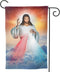 YISHOW Divine Mercy Jesus Garden Flag, Double Sided Vertical Christian Religious House Flag, 12.5"X18" Outdoor Decor