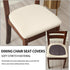 Stretch Off White Chair Covers Set of 4 for Dining Room, Removable Washable Seat Cushion Slipcovers for Kitchen Office