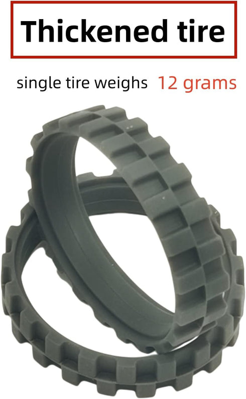 4 Pack Replacement Tires for iRobot Roomba j7, 500,600,700,800,900, e and i Series Models, Anti-Slip Replacement