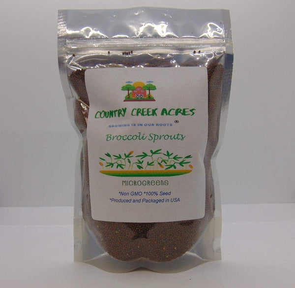 Non-GMO Broccoli Seeds for Sprouting Sprouts Microgreens (2 Ounces of Pure Seed).