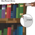 42x54in Pixelated Bookshelf Curtain for Kids, Shelf with Books in Pixel Art Style Game Concept Rod Pocket Window