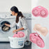 Bra Washing Bag Silicone Mesh, Reusable Pink Silicone Bra Wash Bag Fits A-C Cup Bras, Anti-Deformation Lingerie Bag