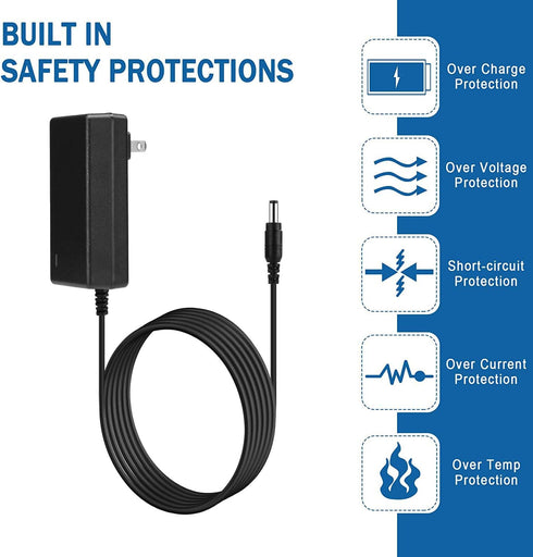 AC DC Power Adapter Charger Cord for ORFELD V20 H20A H01 EV679 EV660 RB666 RB680 CX11, Fykee P11 K-21B Vacuum
