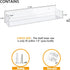 VAEHOLD Adhesive Acrylic Spice Rack with Nano Double Sided Tape, Wall Mount Organizer for Kitchen Cabinet Door - 2 Pack