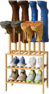 viewcare Small Boot Rack with Shoe Rack, Boot Rack Organizer Tall Boots