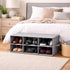 6 Closet Sorbus Shoe Organizer Bin, Section Cubby Shoe Shelves, Foldable Portable Detachable Organizer Storage for Home