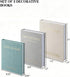 Generic Books-Set 3 WOWO Luxe Linen Decorative of Faux Book with Bookmark, Enhance Your Coffee Table, Bookshelf