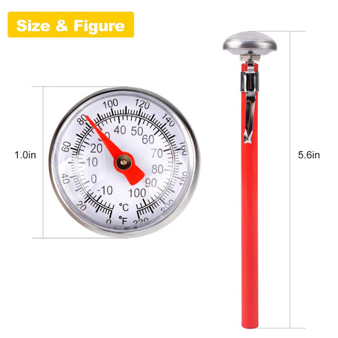 Meat Thermometer for Grilling | Instant Read Food Thermometer for Cooking, Milk, Meat | Pocket Temperature Probe