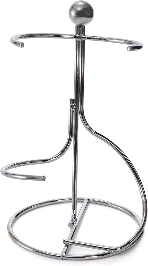 4 Packs Countertop Wine Rack, Silver Metal Small Wine Holder for Cabinet and Pantry Storage