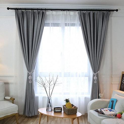 2 Pack Rustic Curtain Tiebacks, Hand Knitting Cotton Rope Drape Tie Backs for Sheer and Blackout Curtain