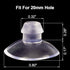 ANCIRS 30 Pack 20mm Suction Cups for Glass Table Tops, Rubber Transparent Anti-Collision Pads for Home Decoration
