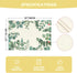 Artoid Mode Eucalyptus Leaves Summer Placemats for Dining Table, 12 x 18 Inch Set of 4 Green Rustic Vintage Washable