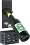 Magnetic Bottle Opener with Cap Catcher, Removable Wall Mounted Beer Opener for Kitchen Fridge (Black)