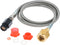 Soda Machine Co2 Adapter, CGA320 to tr21-4 Direct Adapter with 60 Inch High Pressure Stainless Steel Hose