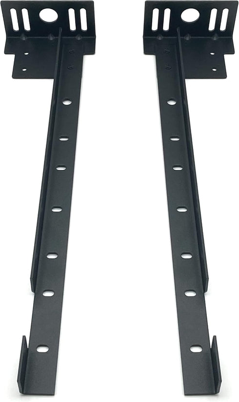 Bed Frame Footboard Extension Brackets Set - Attachment Kit for Twin, Full, Queen, or King Size Beds