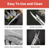 2PC Stainless Steel Shrimp Deveiner Tool, Efficient Peeler and Cleaner for Easy Shrimp Deveining