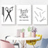 Hair Salon Wall Art, Beauty Salon Pictures Decor, Fashion Canvas Art for Beauty Room Poster Makeup Wall Art