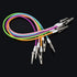 5 Angzhili Pcs Dental Bib Clips,Silicone Napkin Clip Bib Holders with Colorful Silicone Lanyard and Stainless Steel