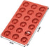 2pcs Silicone Mold for Mini Donut, 18 Cavities Donut Molds Home Reusable Donut Baking Pan Tray