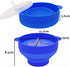 Mini Microwave Popcorn Popper, BPA Free Silicone Popcorn Popper Microwave Collapsible, Microwave Popcorn Maker, Microwave Popcorn Bowl, Dishwasher Safe (Deep Sea Blue) by YINGD