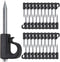 SELEWARE 40 Pieces Q-Hanger, Heavy Duty Hooks for Home Christmas Lights, Easy Release Outdoor Wire