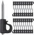 SELEWARE 40 Pieces Q-Hanger, Heavy Duty Hooks for Home Christmas Lights, Easy Release Outdoor Wire