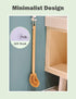Updated Modern Toilet Bowl Brush, Natural Coconut Fiber Brush Head with Beechwood Handle, Eco-Friendly