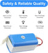 MULS 2600mAh Battery Replacement for Tikom L9000, L8000, G8000 Robot Vacuum Cleaner, Yeedi K600, K650, K680, K700 14.4V
