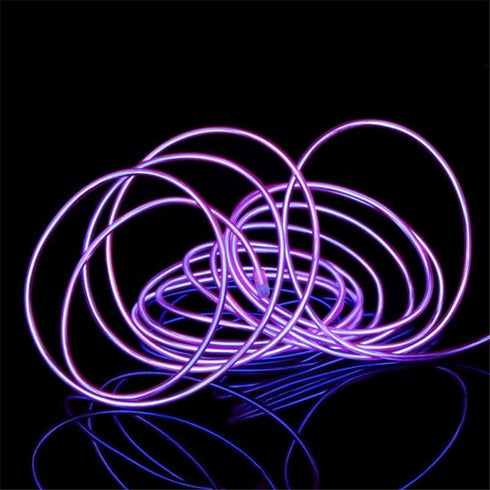 Pack 16.4ft 5m 360 (16.4ft 5m, JIGUOOR EL Wire Battery / Bright Neon Light Strip Illumination Neon Tube Rope Lights