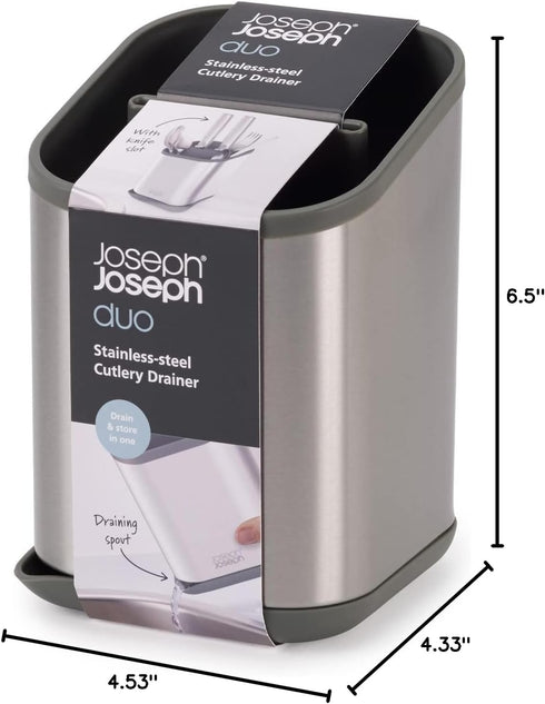 Joseph Joseph Duo Stainless-Steel Cutlery Drainer