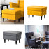 WEICHUAN Black Round Solid Wood Sofa Couch Chair Ottoman Loveseat Table Legs, 10" Set of 4