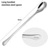 Coffee Spoon - 4 Pcs Long Coffee Spoons for Bar, 8-Inch Iced Tea Spoon, Cocktail Mixing Stirrers (Silver)