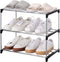 Stackable Small Shoe Rack, 3-Tier Storage and Organization for Entryway, Hallway, and Closet
