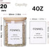 20 Thicken(2.4mm) 4oz 131 Glass Spice Jars with Bamboo Lids - Pcs Airtight Seasoning Containers with Waterproof