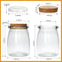 Brajttt 20 Pack, 7 oz Mini Yogurt Jars Glass Favor Jars with Cork Lids, Pudding Containers with Lids, Mason Jar Wedding