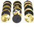 Cheerland Black Gold Party Decorations, Star Garland Moon Stars Hanging Streamers for Birthday Supplies