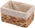 Kingwillow Rectangular Wicker Storage Container, Organizer Box for Art & Craft (Small)