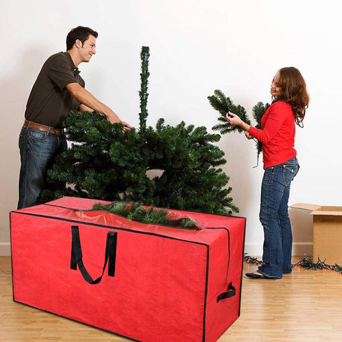 Primode Christmas Tree Storage Bag | Fits Up to 9 Ft. Tall Disassembled Tree | Protective Zippered Holiday Tree Storage