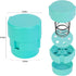 Cherry Pitter - Portable Corer Tool for Pitting up to 6 Cherries at Once, Dishwasher Safe ABS Construction, Blue