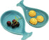 Aqua Blue Whale Spoon Rest for Kitchen Counter, Ceramic Spoon Holder for Stove Top, Modern Farmhouse Kitchen Décor, 7.8